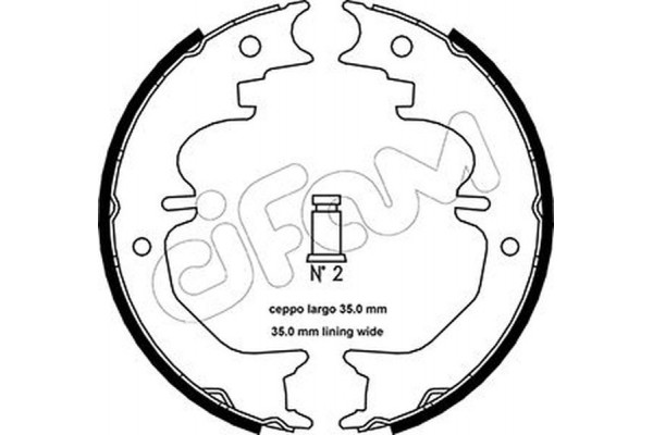 Cifam Σετ Σιαγόνων φρένων, Χειρόφρενο - 153-441 Cifam Σετ Σιαγόνων φρένων, Χειρόφρενο - 153-441