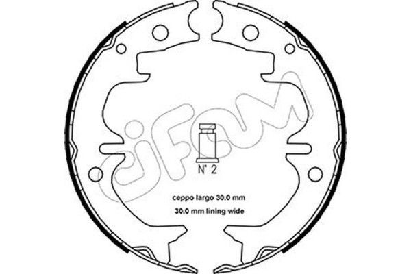 Cifam Σετ Σιαγόνων φρένων, Χειρόφρενο - 153-442 Cifam Σετ Σιαγόνων φρένων, Χειρόφρενο - 153-442