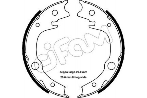 Cifam Σετ Σιαγόνων φρένων, Χειρόφρενο - 153-443 Cifam Σετ Σιαγόνων φρένων, Χειρόφρενο - 153-443