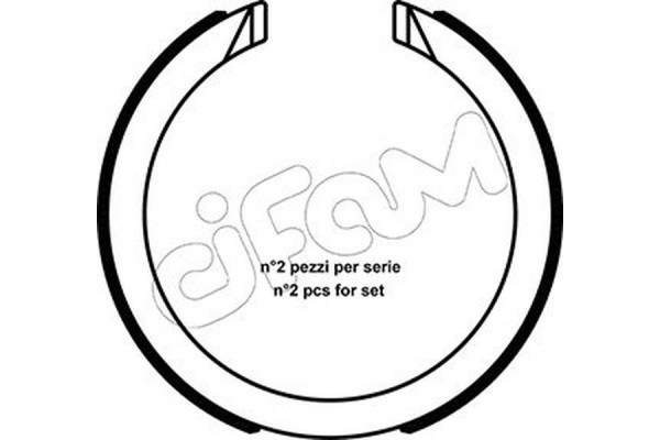 Cifam Σετ Σιαγόνων φρένων, Χειρόφρενο - 153-491 Cifam Σετ Σιαγόνων φρένων, Χειρόφρενο - 153-491
