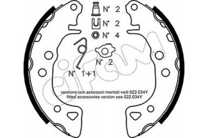 Cifam Σετ Σιαγόνων Φρένων - 153-021K