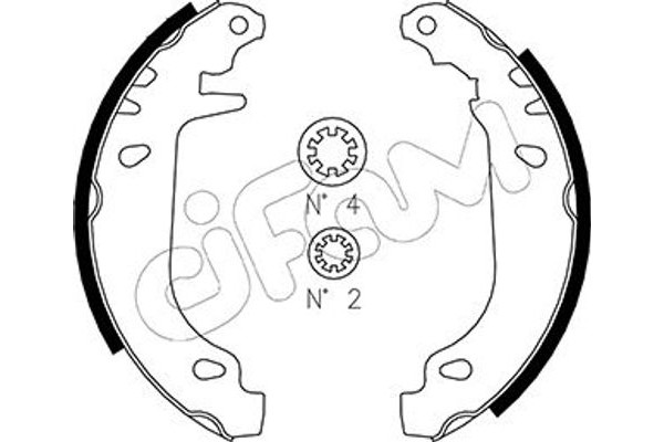Cifam Σετ Σιαγόνων Φρένων - 153-022