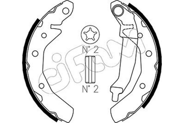 Cifam Σετ Σιαγόνων Φρένων - 153-047