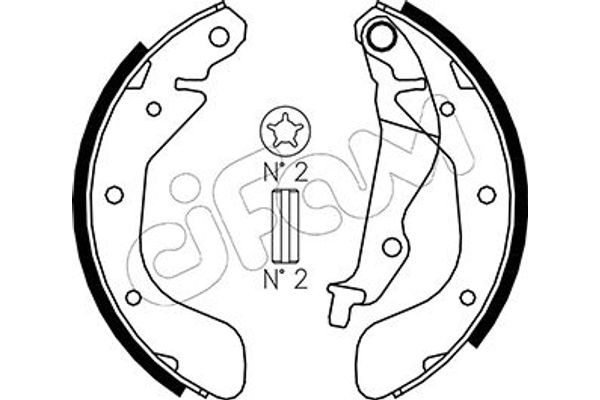 Cifam Σετ Σιαγόνων Φρένων - 153-050