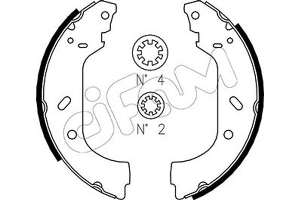 Cifam Σετ Σιαγόνων Φρένων - 153-074