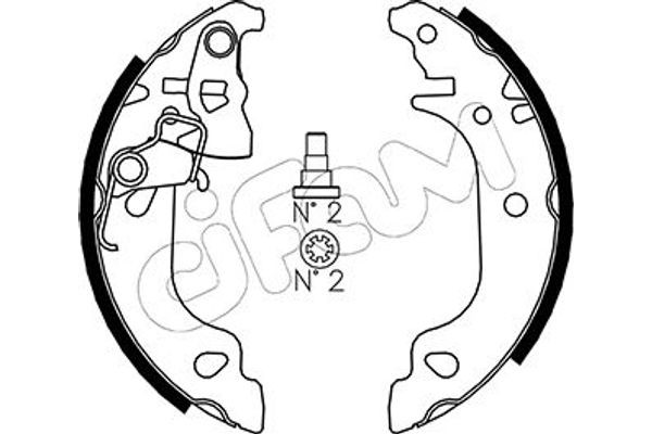 Cifam Σετ Σιαγόνων Φρένων - 153-079