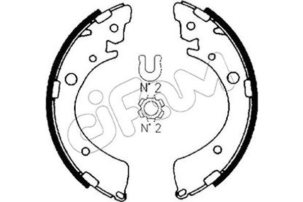 Cifam Σετ Σιαγόνων Φρένων - 153-153