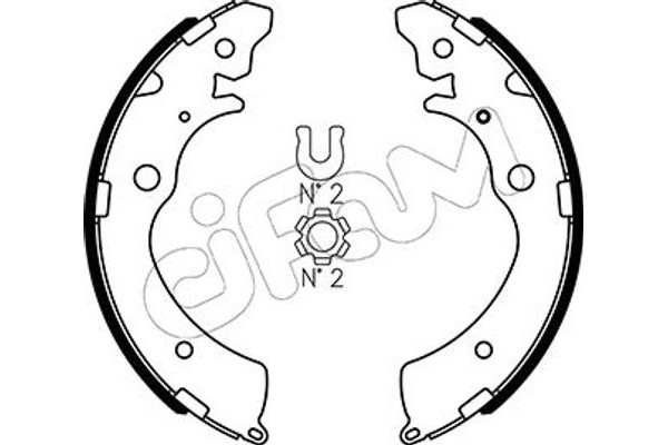 Cifam Σετ Σιαγόνων Φρένων - 153-154