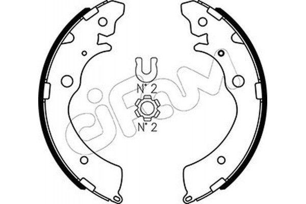 Cifam Σετ Σιαγόνων Φρένων - 153-154