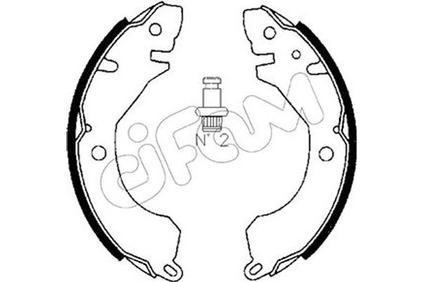 Cifam Σετ Σιαγόνων Φρένων - 153-253
