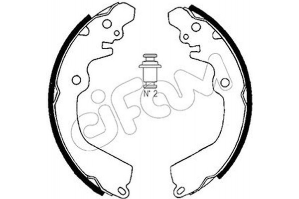 Cifam Σετ Σιαγόνων Φρένων - 153-257