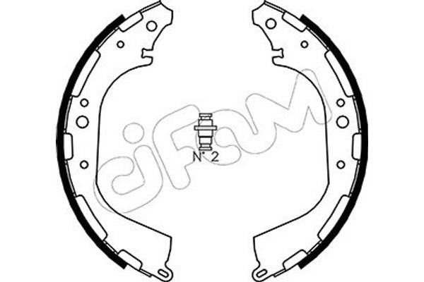 Cifam Σετ Σιαγόνων Φρένων - 153-282