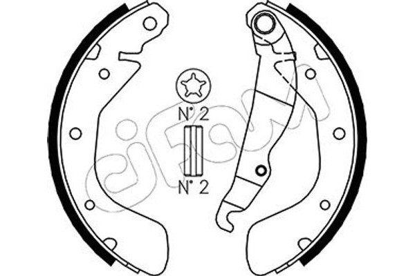 Cifam Σετ Σιαγόνων Φρένων - 153-309