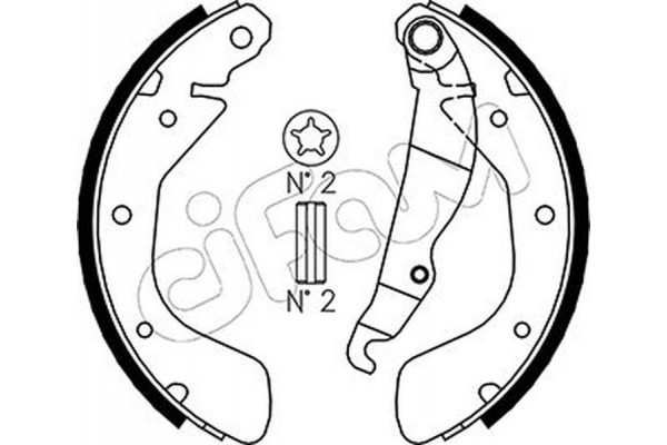 Cifam Σετ Σιαγόνων Φρένων - 153-309