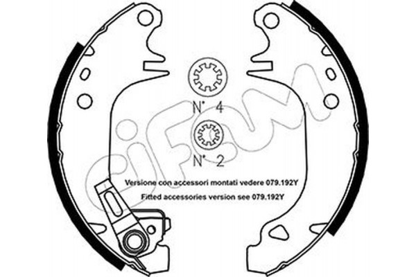 Cifam Σετ Σιαγόνων Φρένων - 153-320Y