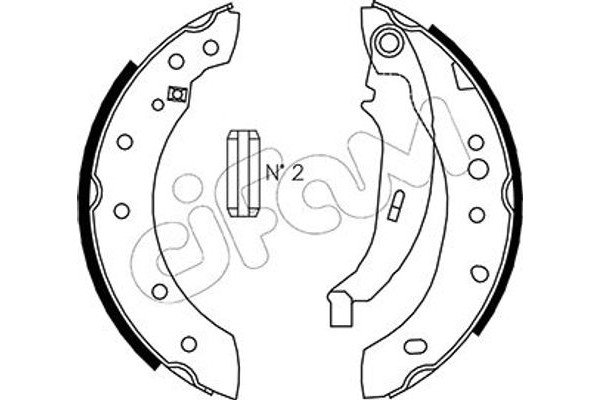 Cifam Σετ Σιαγόνων Φρένων - 153-332