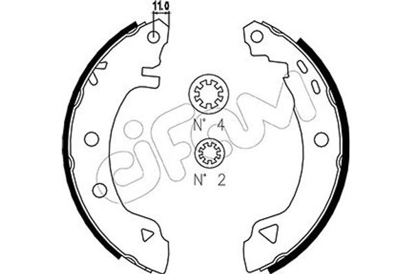 Cifam Σετ Σιαγόνων Φρένων - 153-346