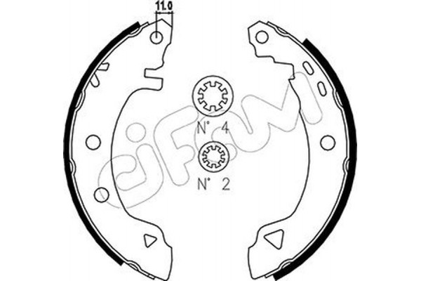 Cifam Σετ Σιαγόνων Φρένων - 153-346