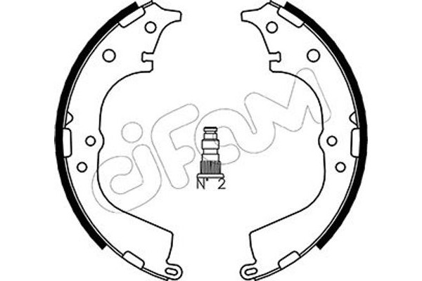 Cifam Σετ Σιαγόνων Φρένων - 153-428
