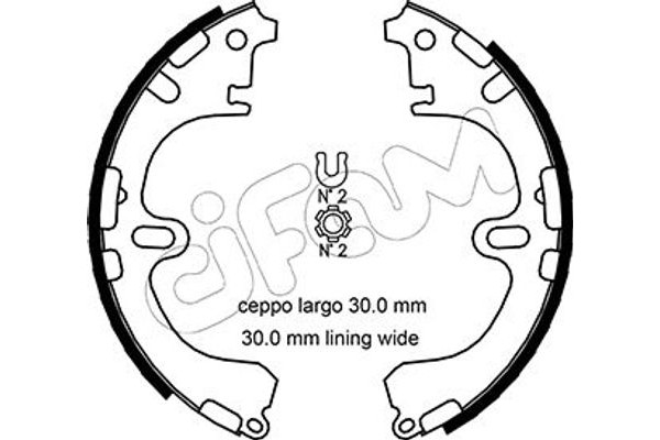 Cifam Σετ Σιαγόνων Φρένων - 153-433