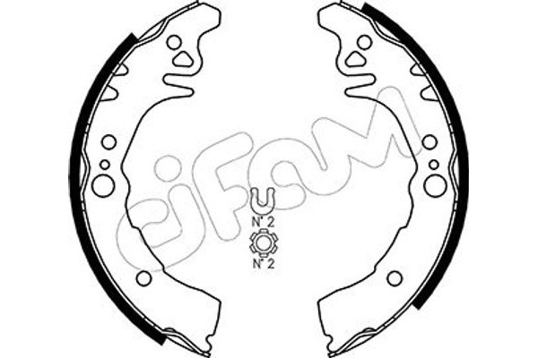 Cifam Σετ Σιαγόνων Φρένων - 153-436