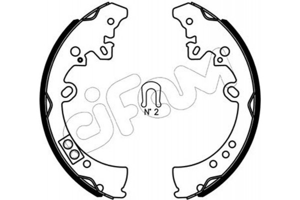 Cifam Σετ Σιαγόνων Φρένων - 153-445J