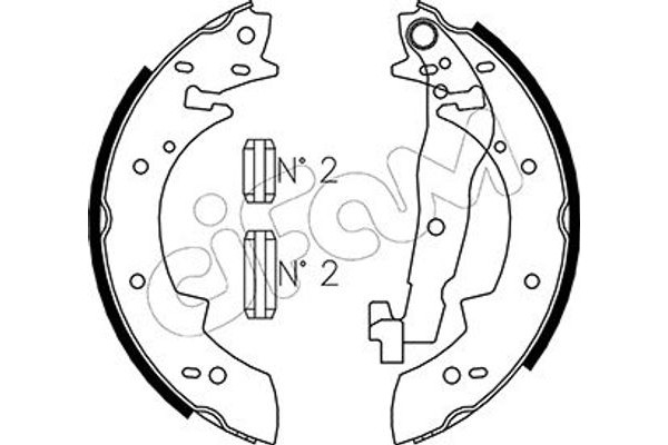 Cifam Σετ Σιαγόνων Φρένων - 153-475