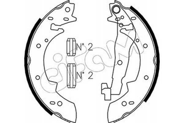 Cifam Σετ Σιαγόνων Φρένων - 153-475
