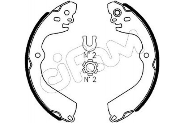 Cifam Σετ Σιαγόνων Φρένων - 153-610