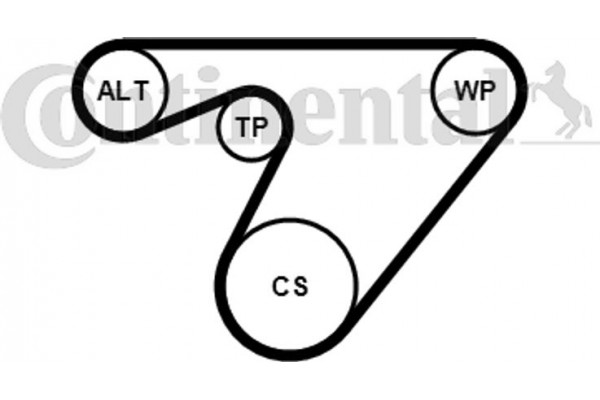 Continental Ctam Αντλία Νερού + Σετ Ιμάντων poly-V - 6PK1180WP2