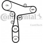 Continental Ctam Αντλία Νερού + Σετ Οδοντωτού Ιμάντα - CT1168WP8PRO