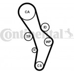 Continental Ctam Σετ Οδοντωτού Ιμάντα - CT1056K1