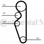 Continental Ctam Σετ Οδοντωτού Ιμάντα - CT1164K1