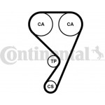 Continental Ctam Σετ Οδοντωτού Ιμάντα - CT1211K1