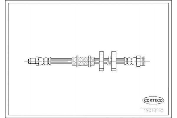 Corteco Ελαστικός Σωλήνας Φρένων - 19018135