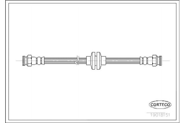 Corteco Ελαστικός Σωλήνας Φρένων - 19018151