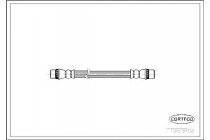 Corteco Ελαστικός Σωλήνας Φρένων - 19018158