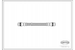 Corteco Ελαστικός Σωλήνας Φρένων - 19018172