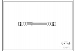Corteco Ελαστικός Σωλήνας Φρένων - 19018173
