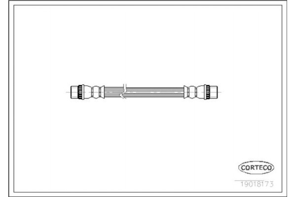 Corteco Ελαστικός Σωλήνας Φρένων - 19018173 Corteco Ελαστικός Σωλήνας Φρένων - 19018173