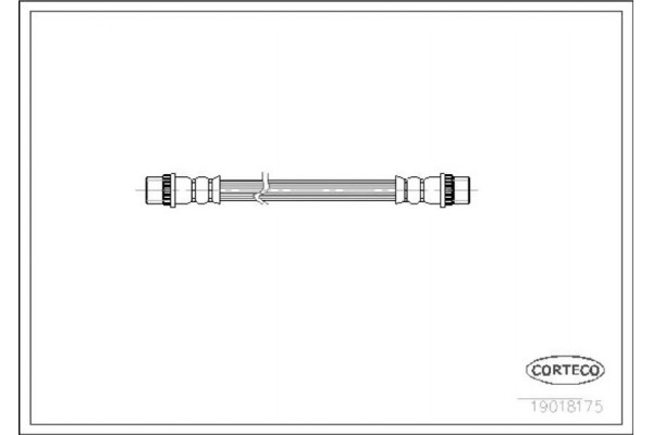 Corteco Ελαστικός Σωλήνας Φρένων - 19018175