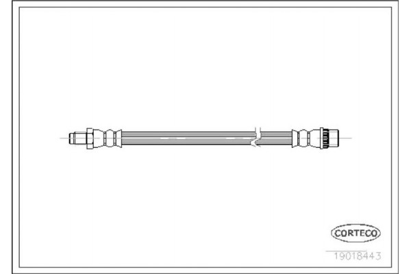 Corteco Ελαστικός Σωλήνας Φρένων - 19018443