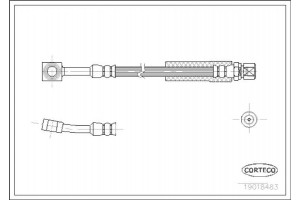 Corteco Ελαστικός Σωλήνας Φρένων - 19018483