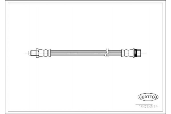 Corteco Ελαστικός Σωλήνας Φρένων - 19018514