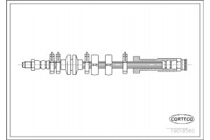Corteco Ελαστικός Σωλήνας Φρένων - 19018560