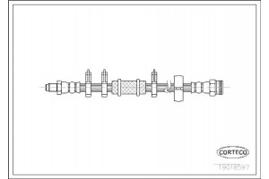 Corteco Ελαστικός Σωλήνας Φρένων - 19018597