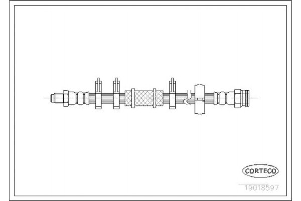 Corteco Ελαστικός Σωλήνας Φρένων - 19018597 Corteco Ελαστικός Σωλήνας Φρένων - 19018597