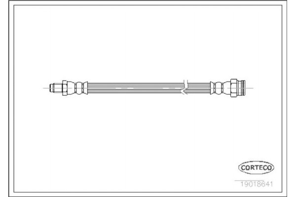 Corteco Ελαστικός Σωλήνας Φρένων - 19018641