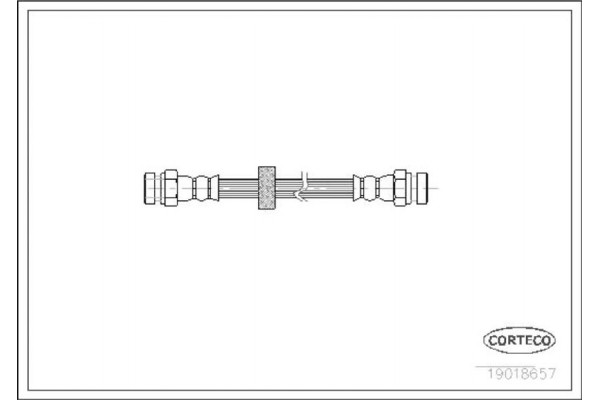 Corteco Ελαστικός Σωλήνας Φρένων - 19018657