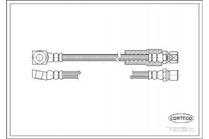 Corteco Ελαστικός Σωλήνας Φρένων - 19018870